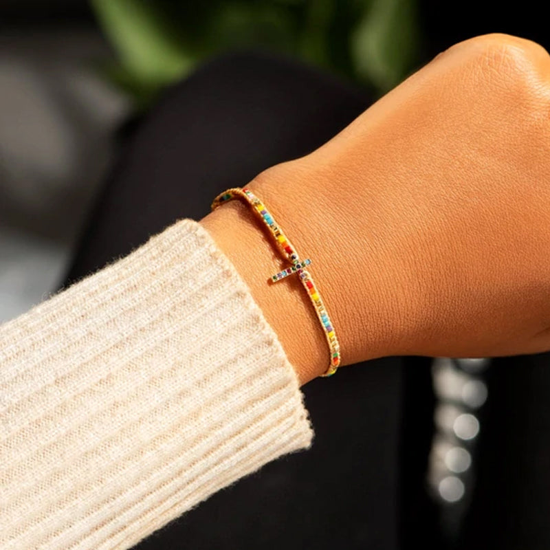 Retro kruis armband
