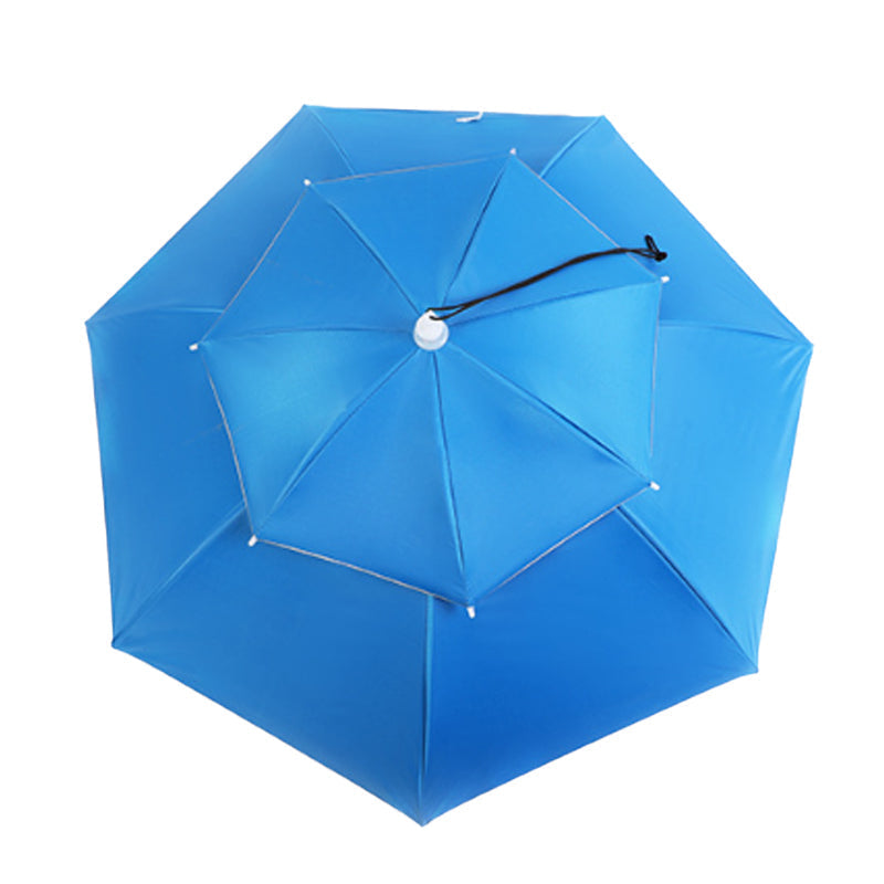Paraplu hoed met dubbele laag voor buiten