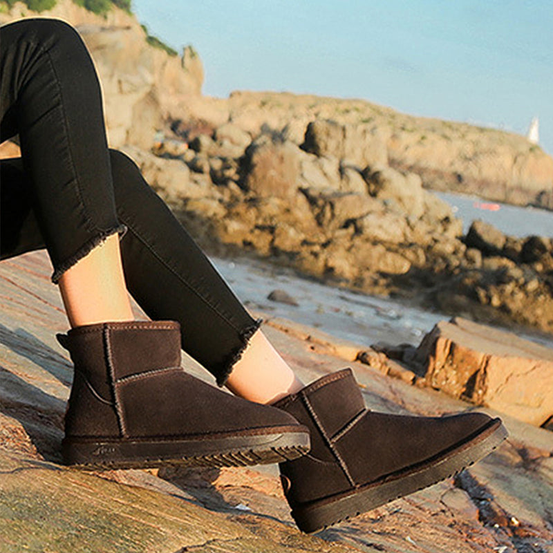 Korte Laarsjes met Dikke Warme Fleece