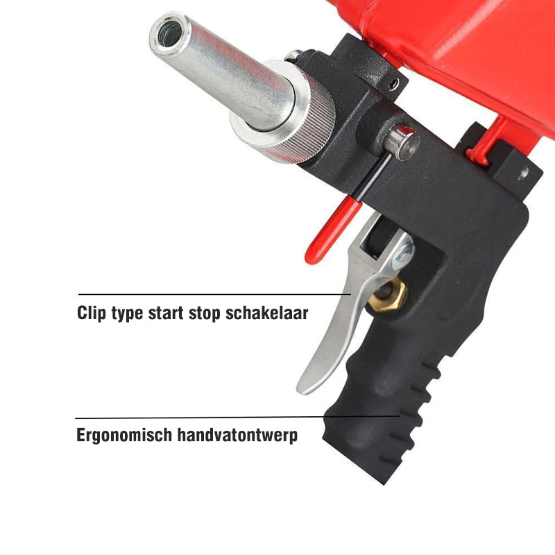 Draagbare zwaartekracht zandstraalmachine