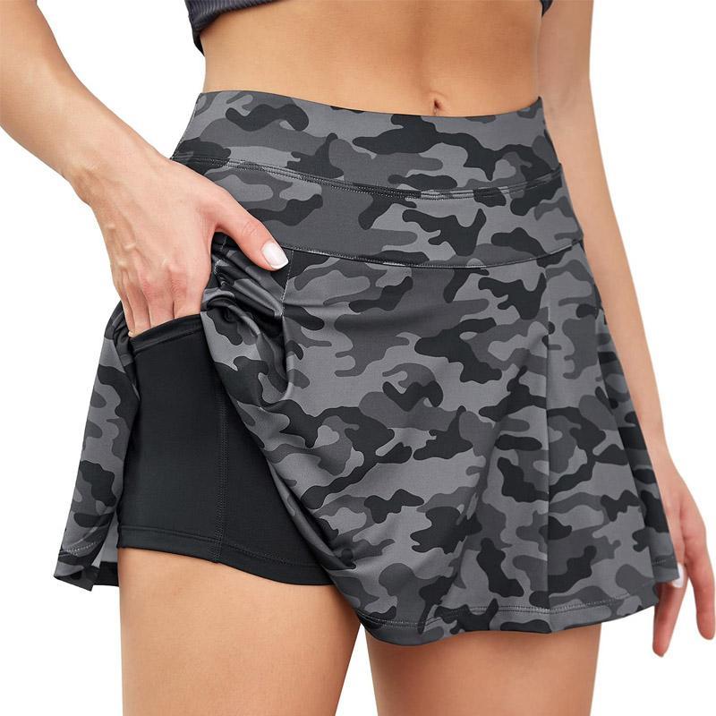 Alledaagse 2-in-1 Tennisrok-Levendig