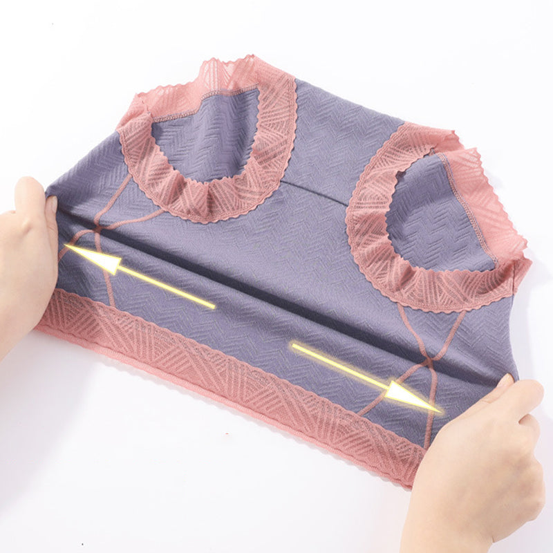 Antibacterieel kanten ondergoed met hoge taille