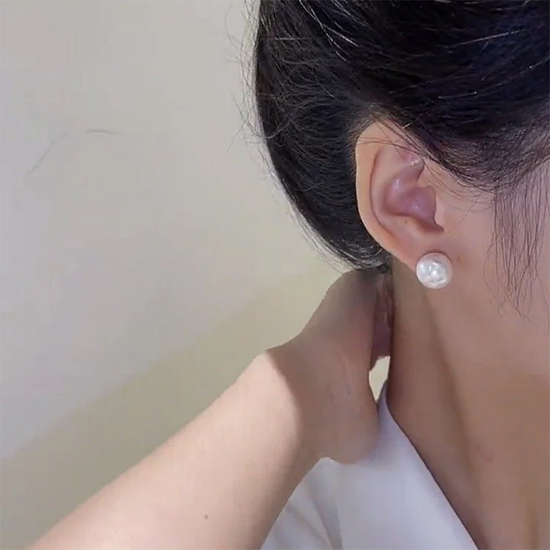 Elegante parel oorbellen