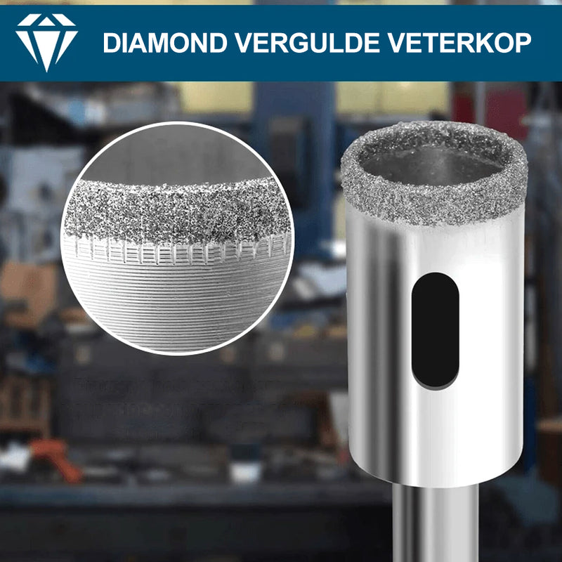 Diamantgatboor 15-delige set