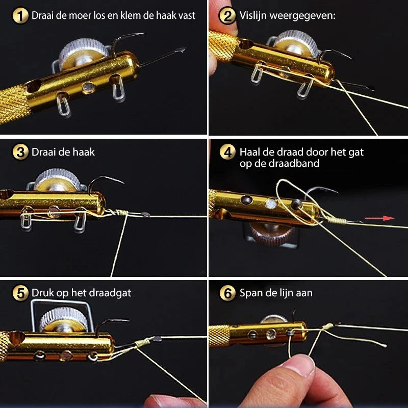 Snel Vissen Knoop Bindgereedschap