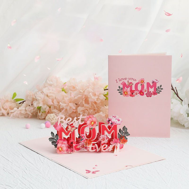 Moederdag 3D wenskaart
