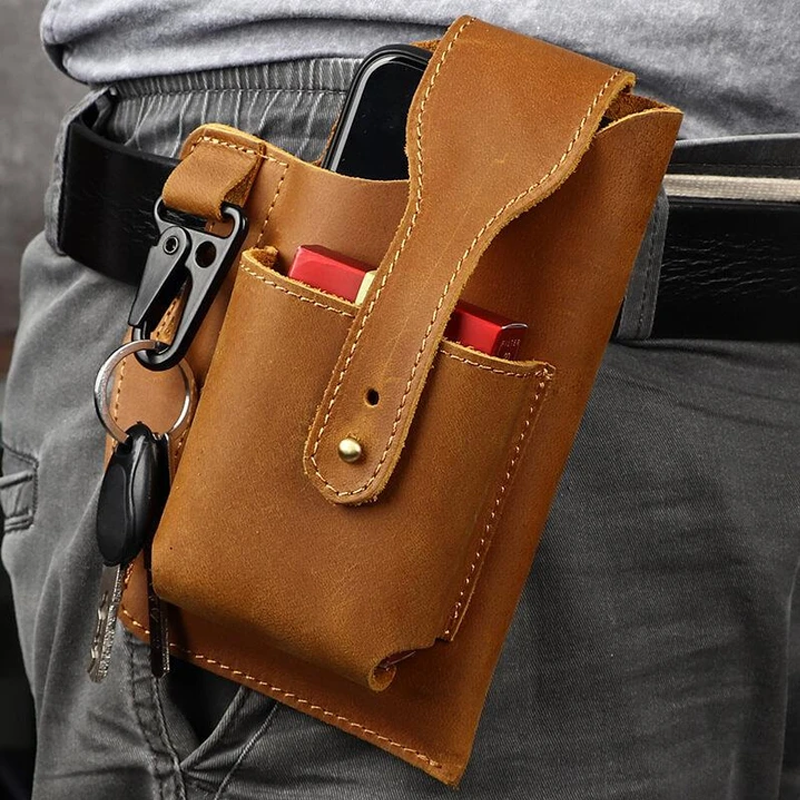 Herentas met retro riem en taille