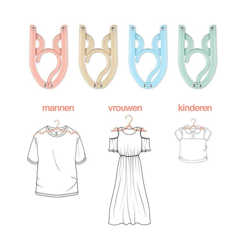 Intrekbare draagbare reis hanger