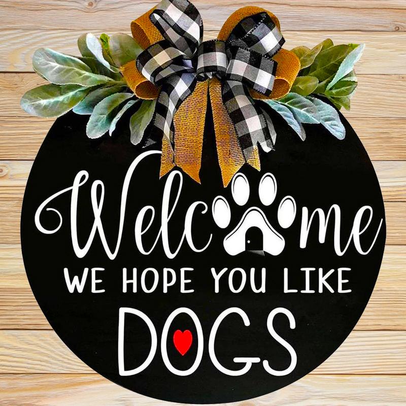 Welkomstlijst van houten lijst🐶🐾