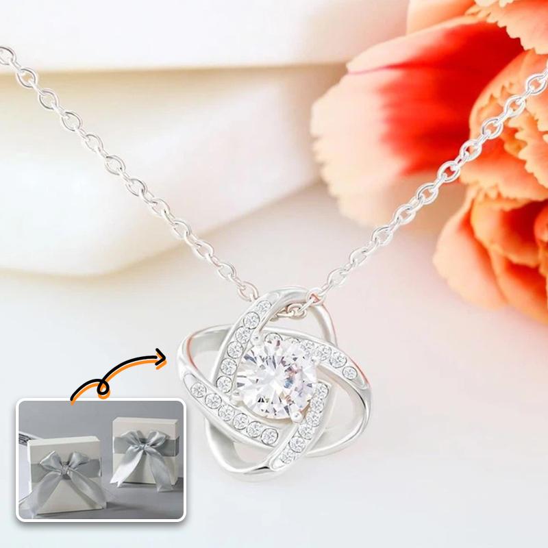 Eindeloze knoop vriendschapsring en ketting