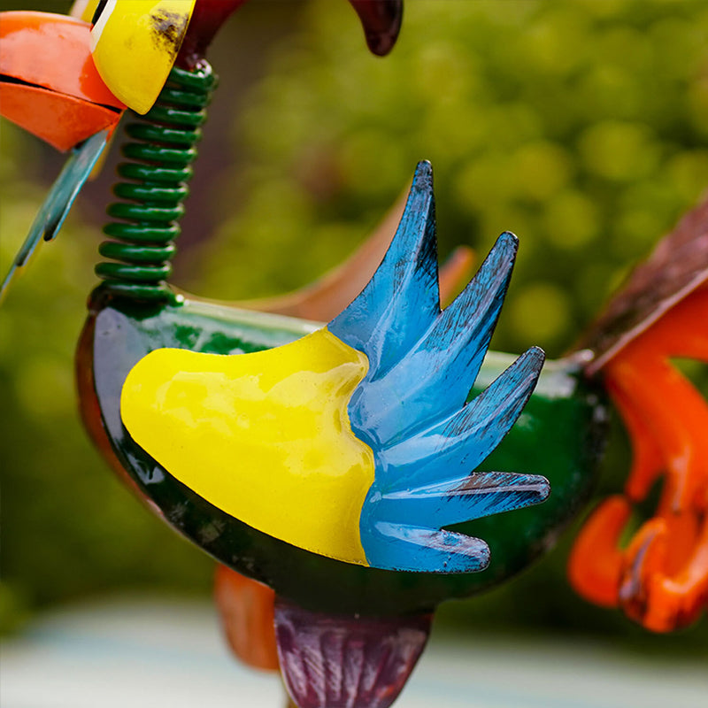 Grappig tuinhaanstandbeeld🐓