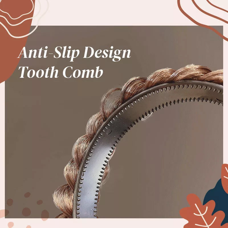 Pluizige visgraat pruik hoofdband