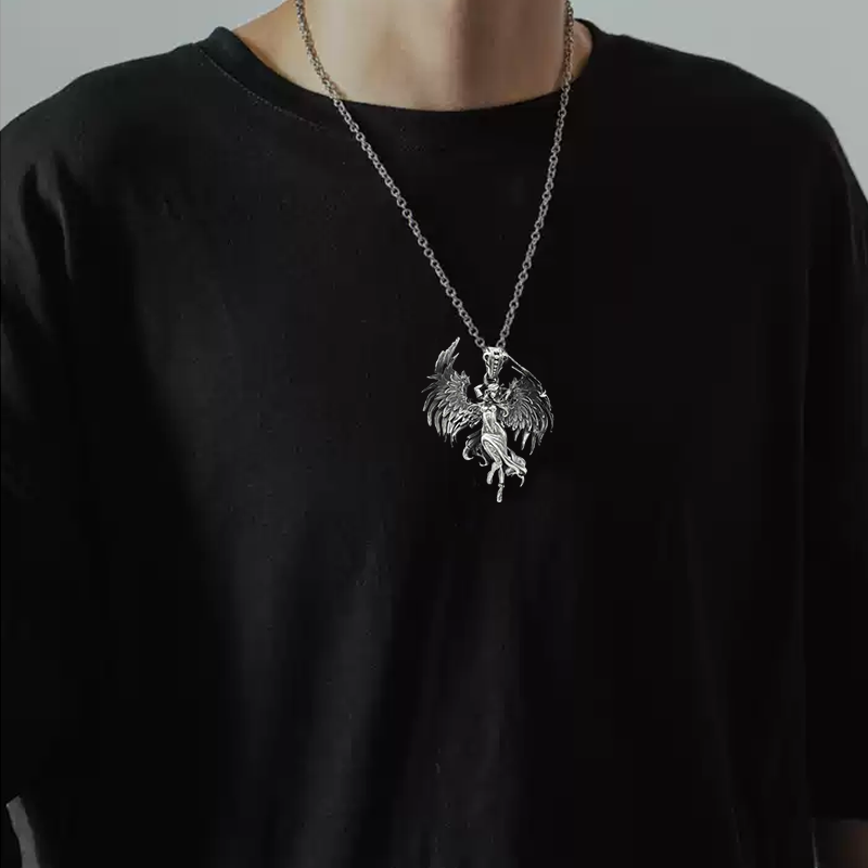 Boze engel hanger ketting