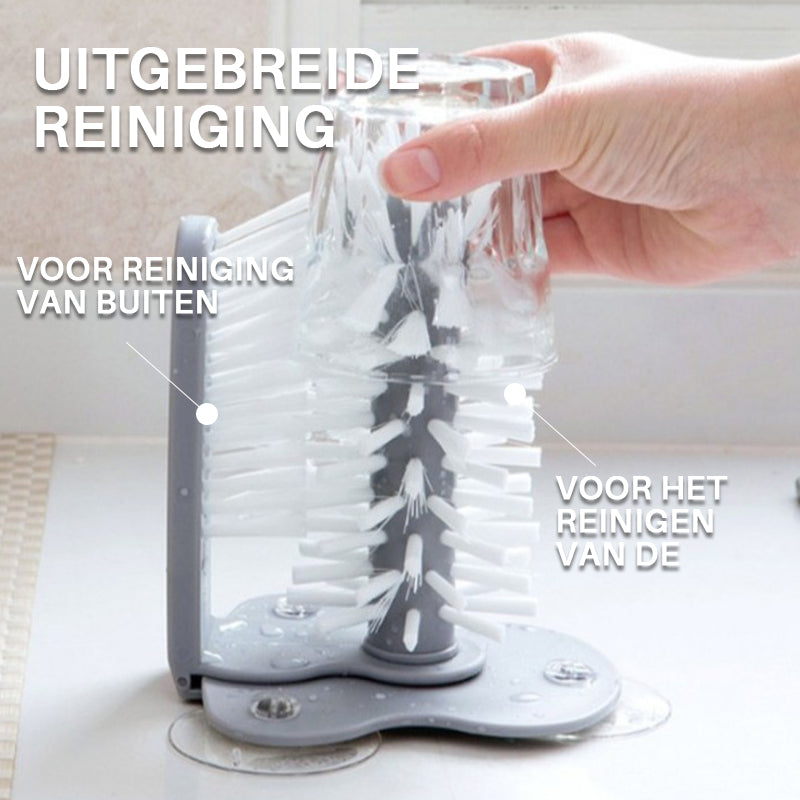 Luie dubbelzijdige bekerreiniger