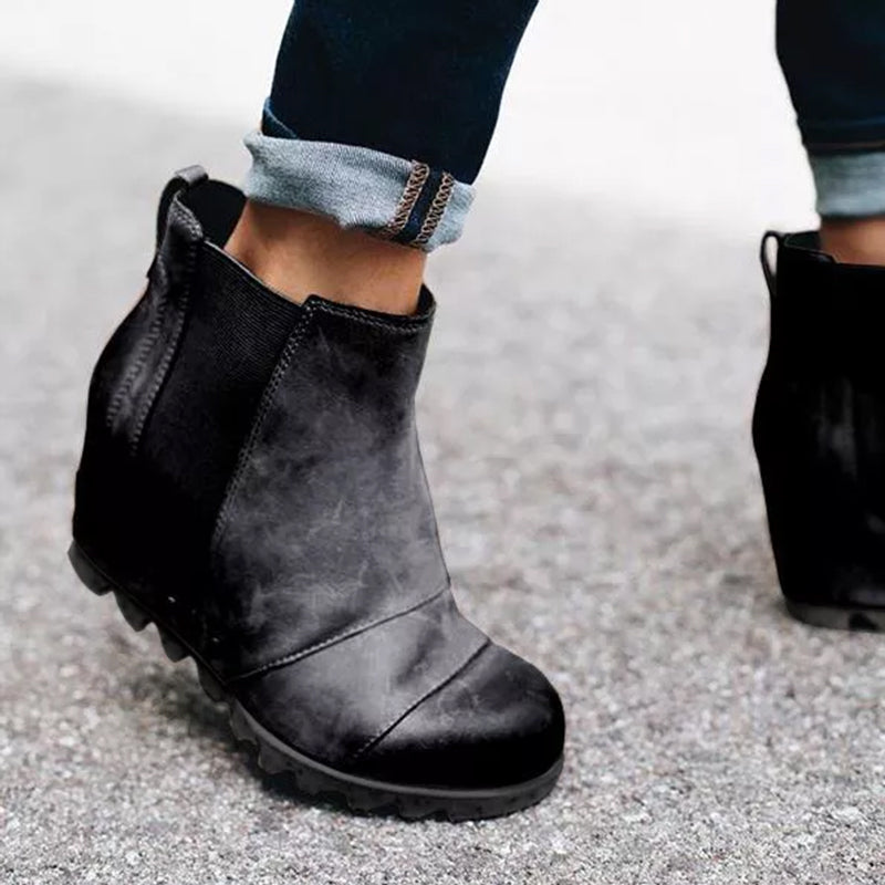 Enkel laarsjes met sleehak