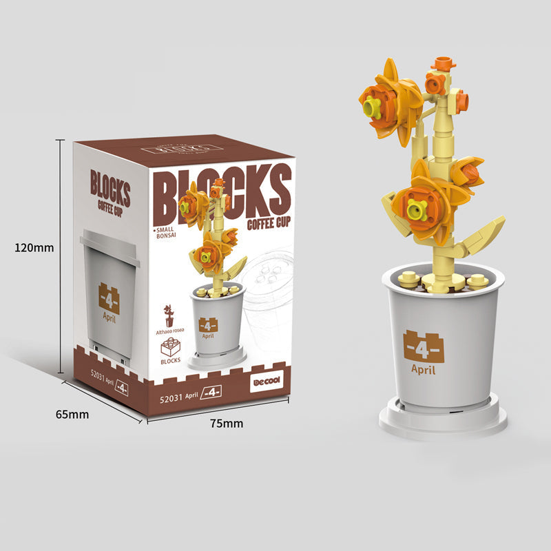 Koffiekopjes planten potblokken
