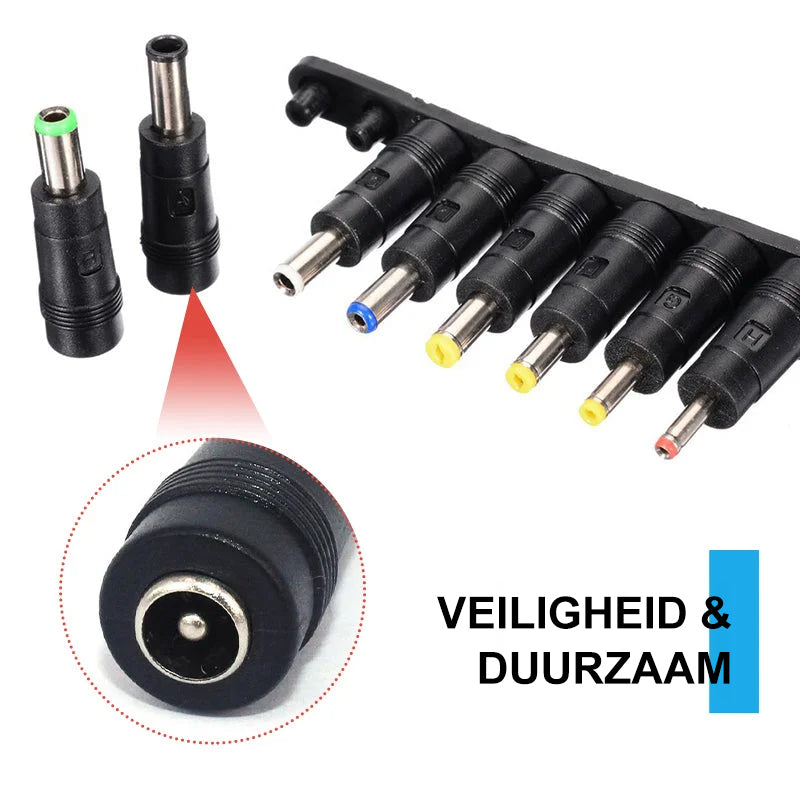 8-in-1 universele gelijkstroom adapter