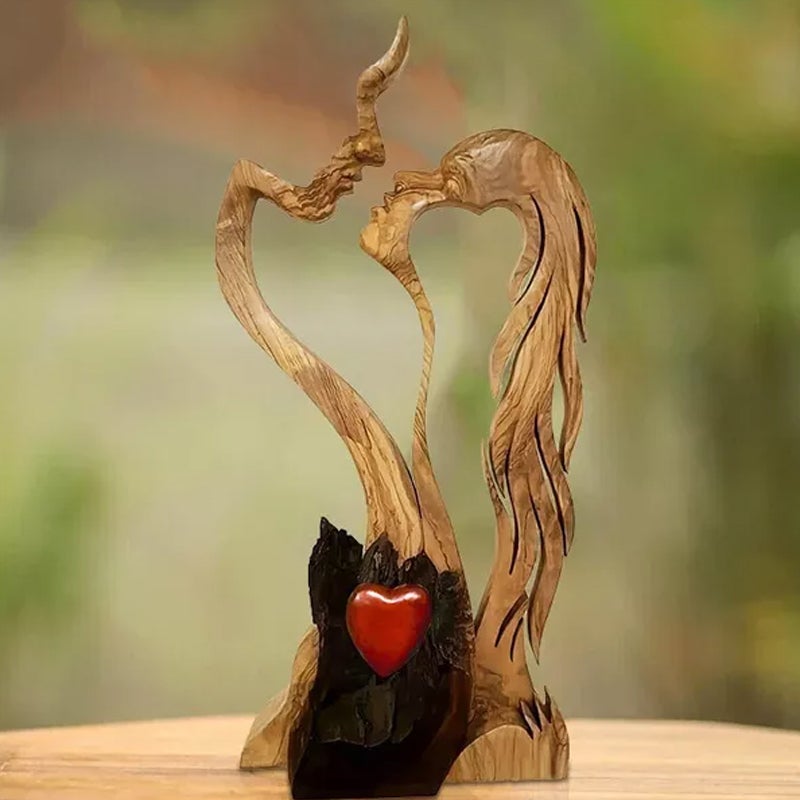 Liefde voor eeuwige houten decoratie