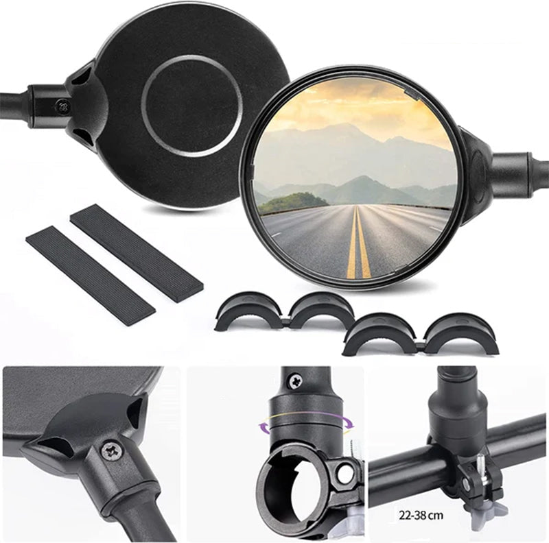 Verstelbare stuur achteruitkijkspiegels