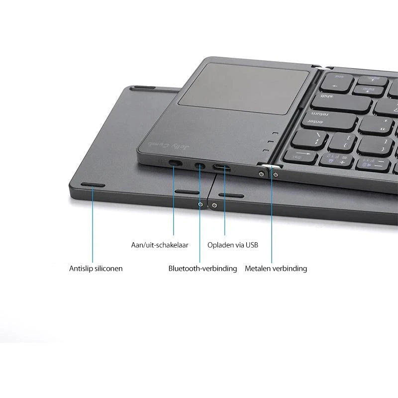 Finebay™Draadloos Bluetooth opvouwbaar toetsenbord