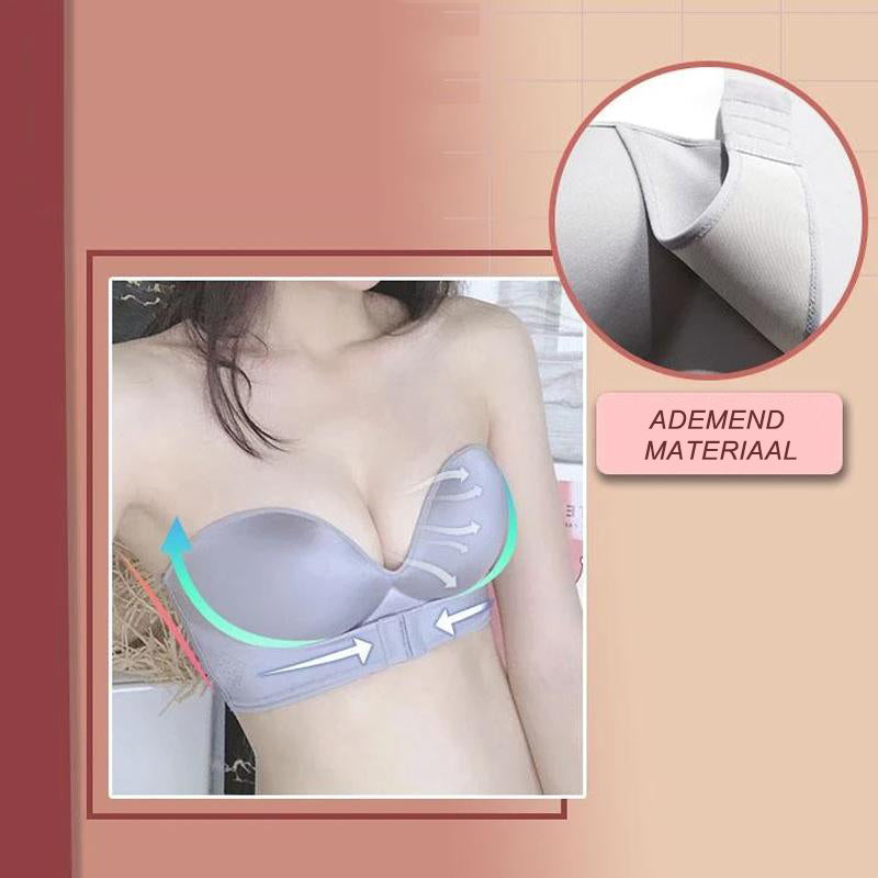 Strapless bh met gesp aan de voorkant