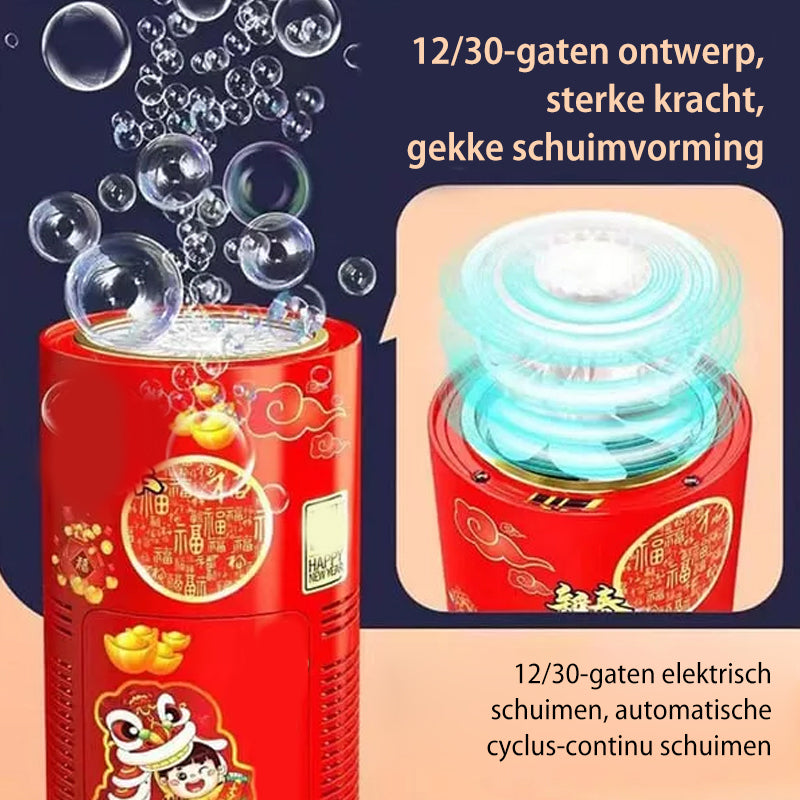 Draagbare vuurwerk bubbelmachine