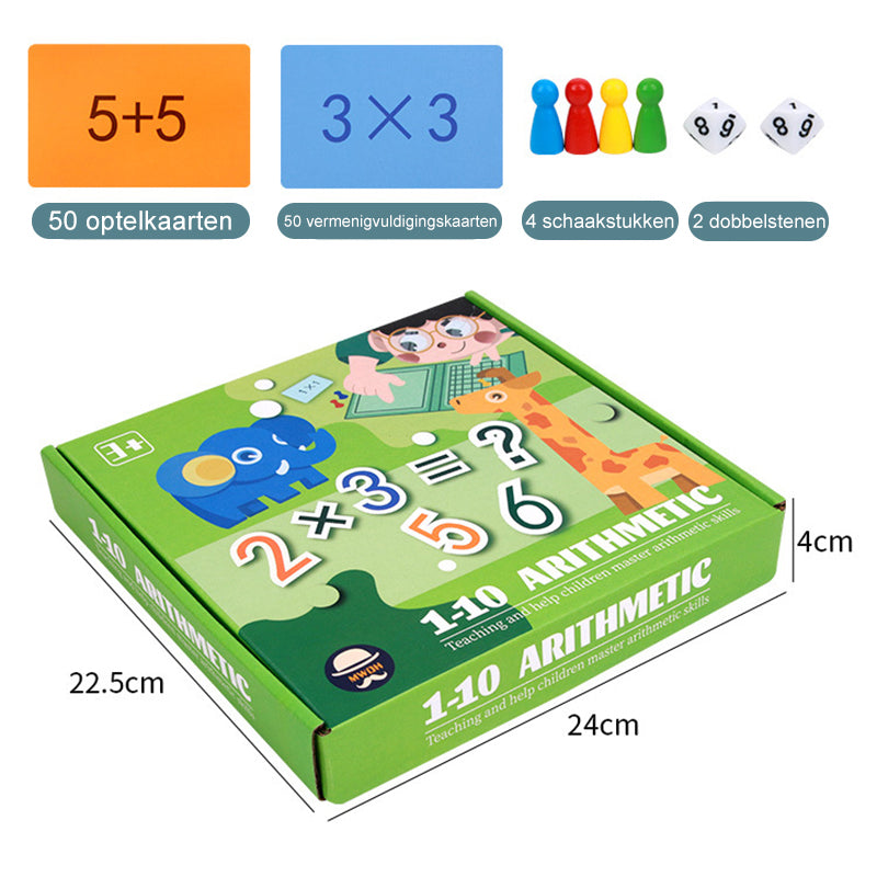 Vermenigvuldigen en optellen spellen