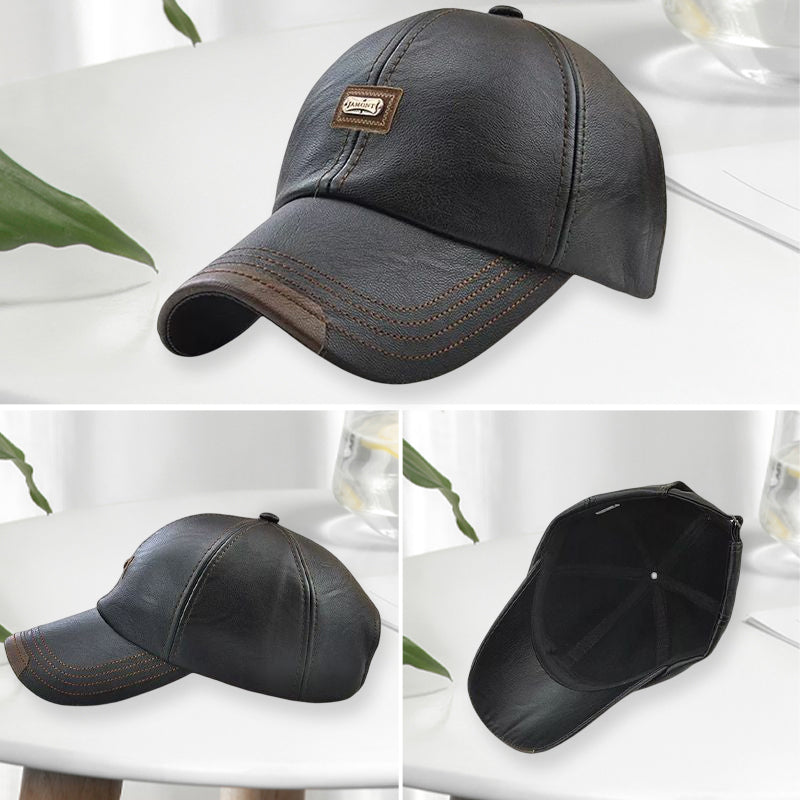 Nieuwe trendy leren pet