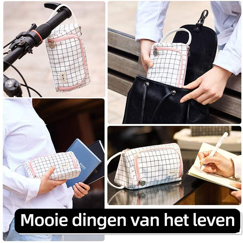 Grote etui van canvas