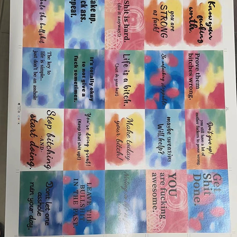 Grappige Motivatiekaart Cadeau (set van 20 stuks)