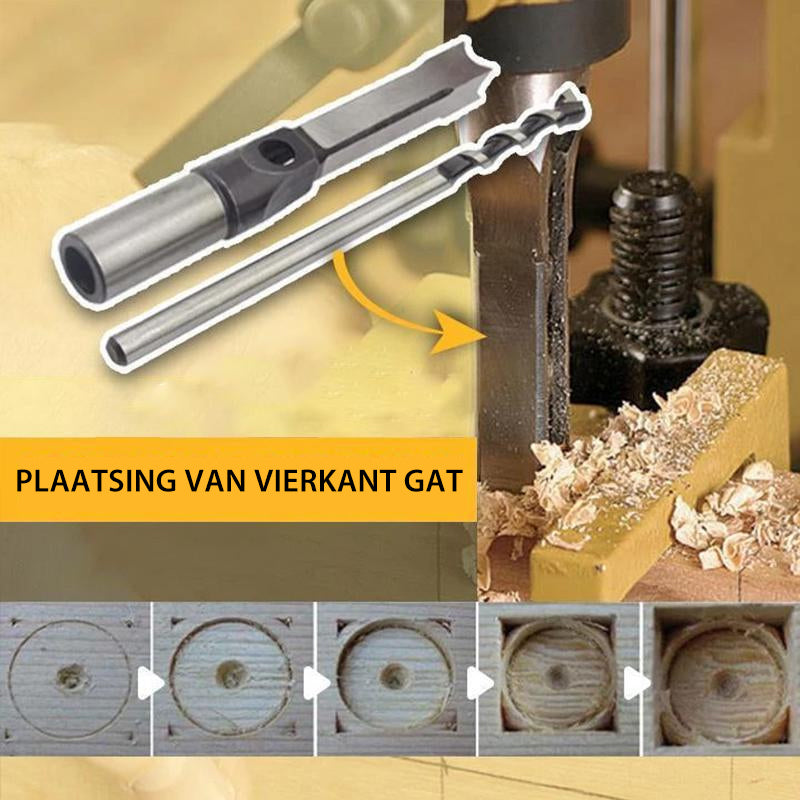Vierkante houten beitel