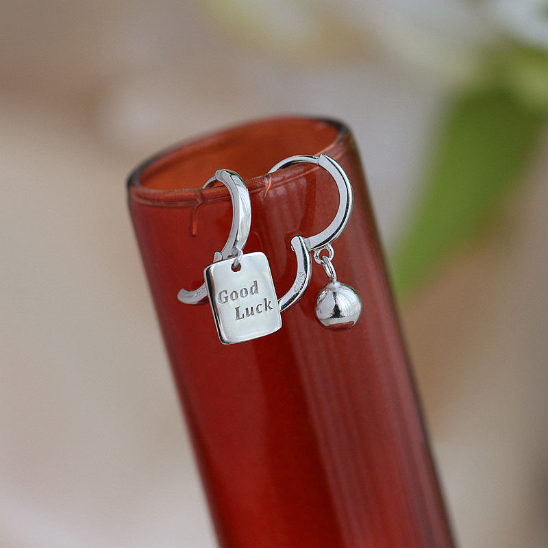 Lucky alfabet oorbellen