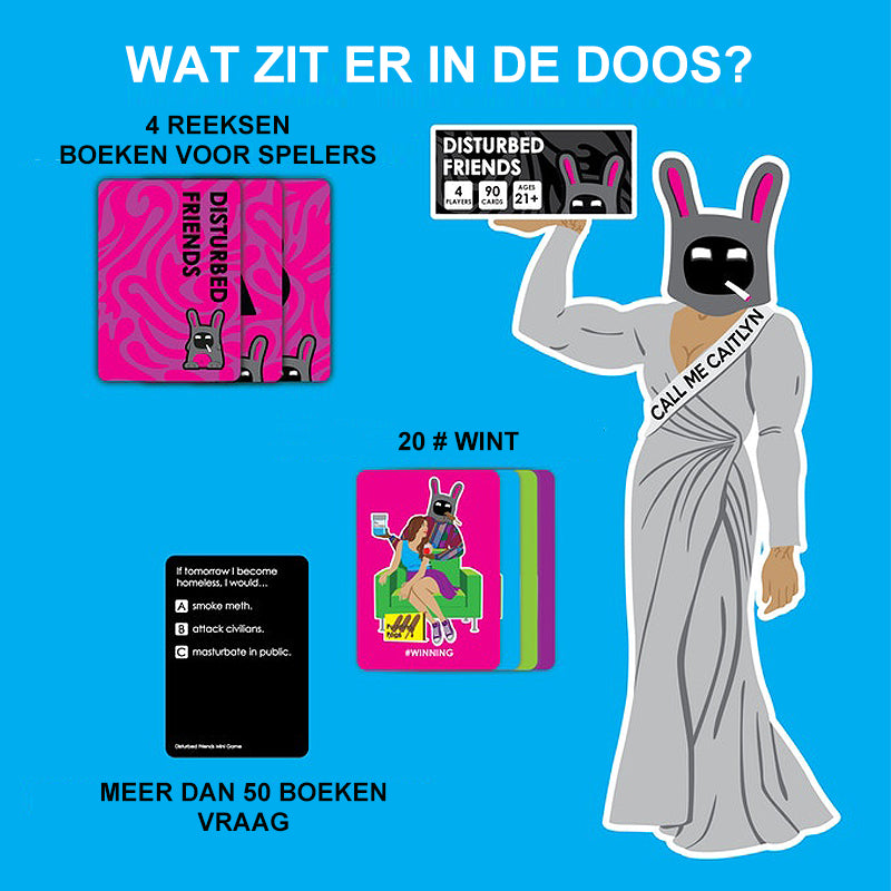 Verstoorde vrienden spelen kaart