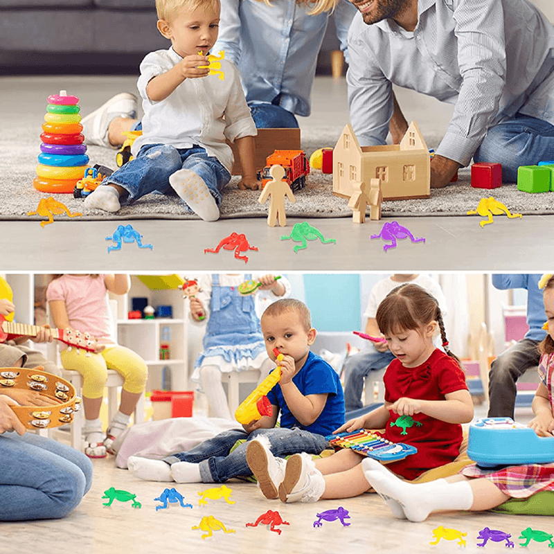 Plastic Springende Kikker Speelgoed-24stuk