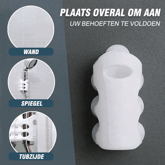 Handsfree douchekophouder