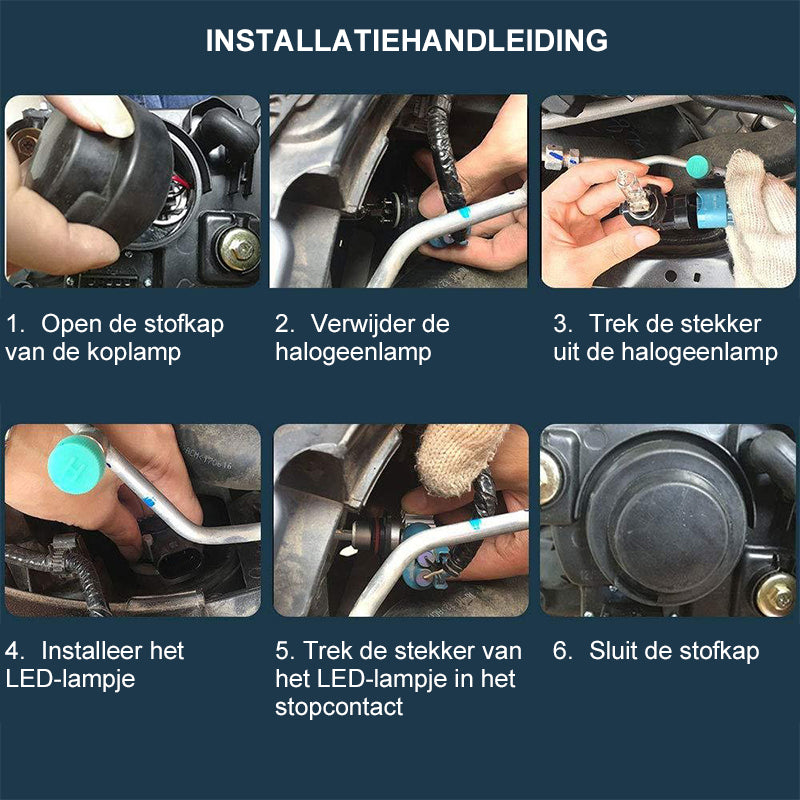 Auto Super heldere LED koplampen (1 stuk)