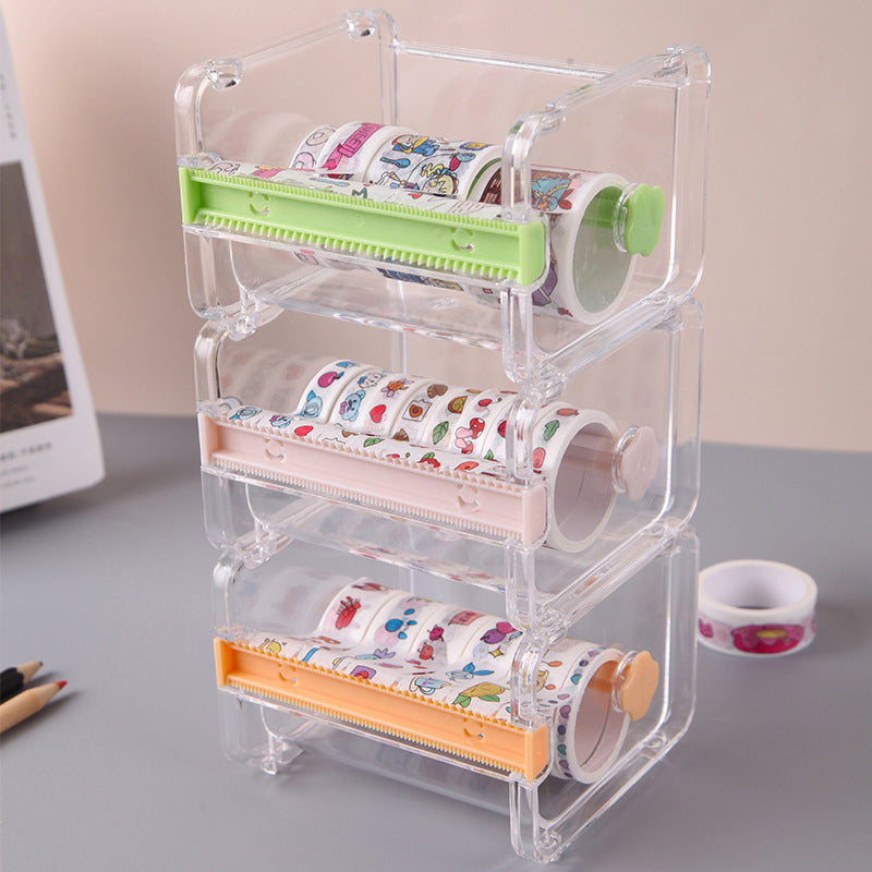 Creatieve opbergdoos voor tape snijder