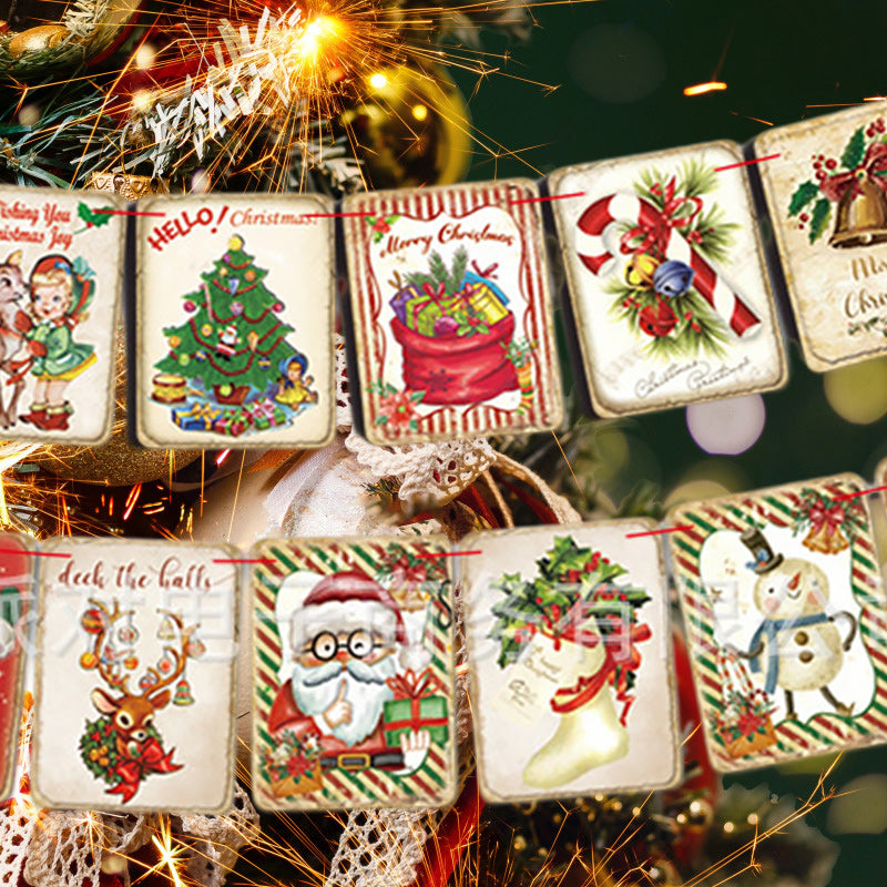 Vrolijke Kerst Open Haard Banner