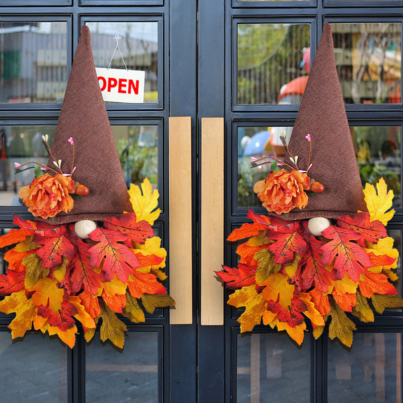 Esdoornblad hoed deur hangende hoed foto rekwisieten muur hoed