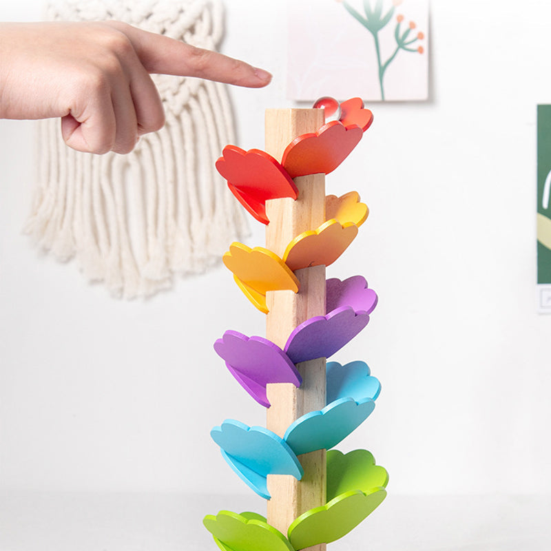 Houten Rainbow Musical boom Lopende bal speelgoed