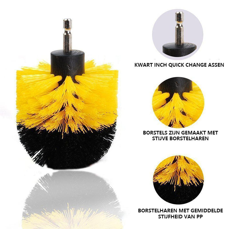 Krachtige schrobborstelreiniger