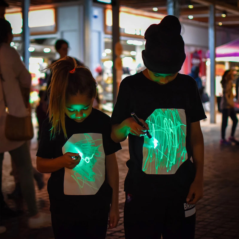 Glowing interactive T-shirt