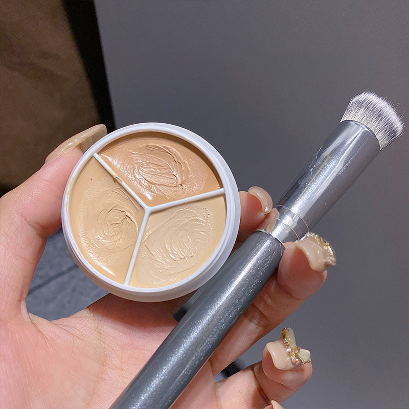Tri-Color Concealer Palette Covers Acne Marks Donkere kringen