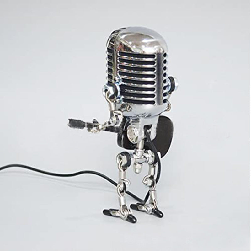 Producten Vintage microfoon robot decoratie