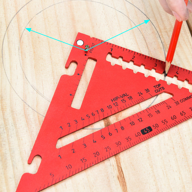 Detachable Adjustable Angle Woodworking Triangle Ruler