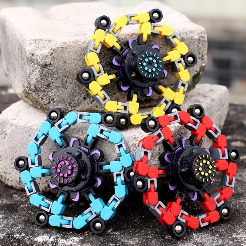 Fidget spinner with suction cup