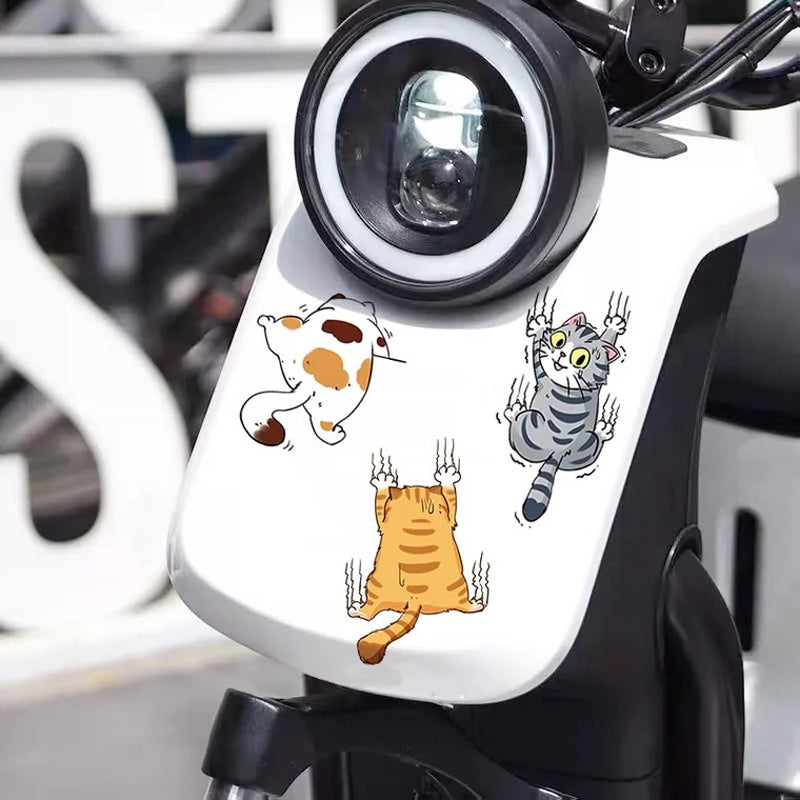 Leuke Kat Cartoon Auto Stickers