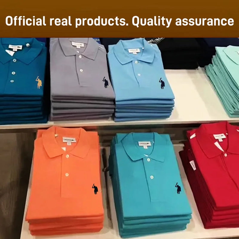 Geborduurd herenpoloshirt
