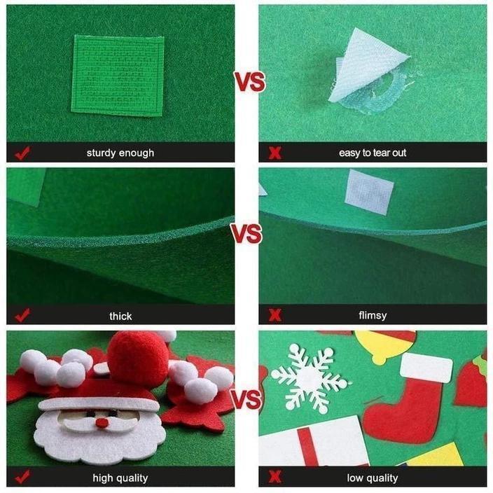 DIY vilten kerstboom (Beste cadeau voor kinderen)