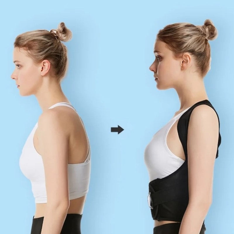 Anti gebochelde rekbare rugband